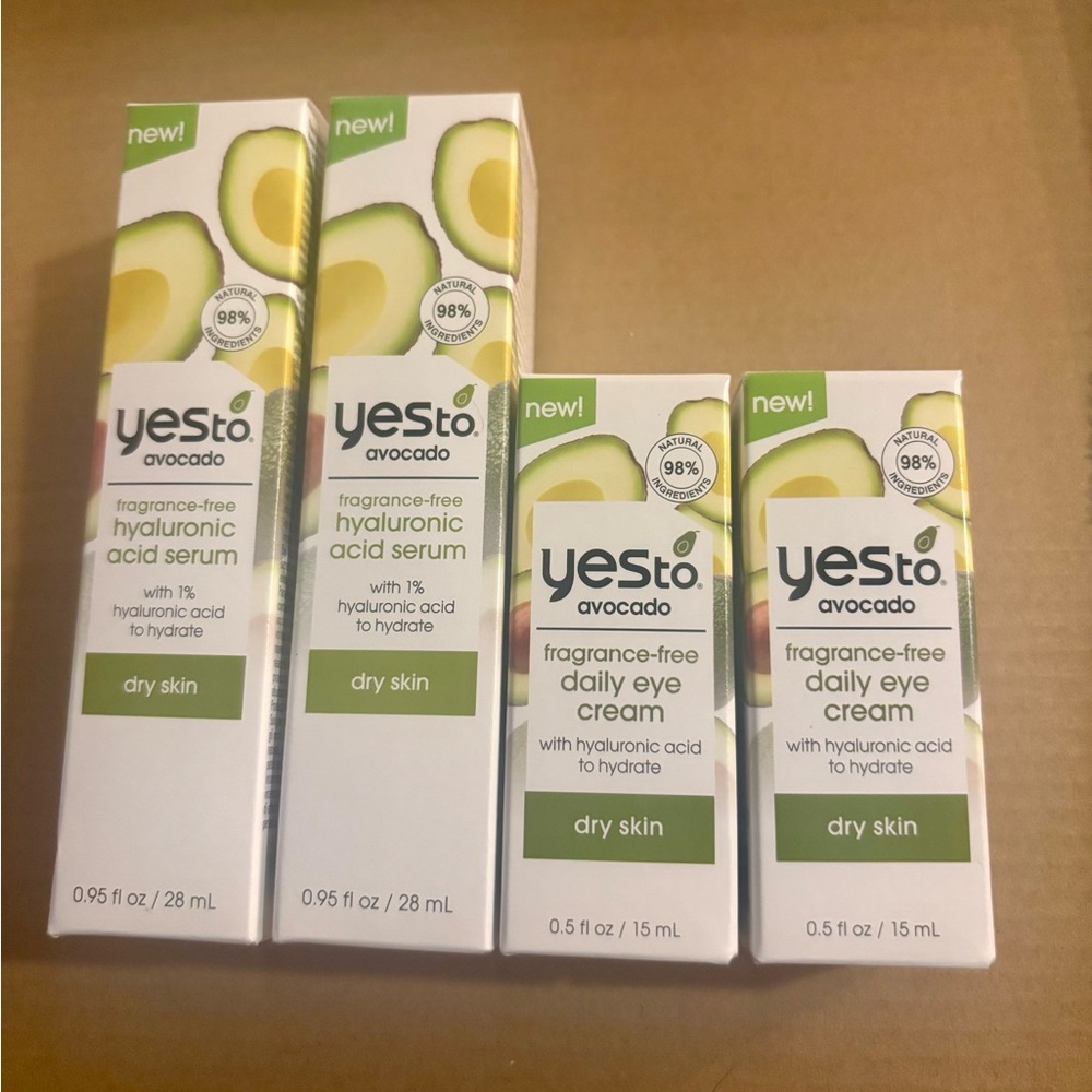 Yes To Avocado Hydration Skincare Lot of 4